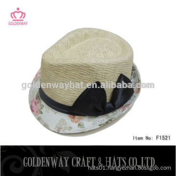 custom fedora hat with bow for sale wholesale